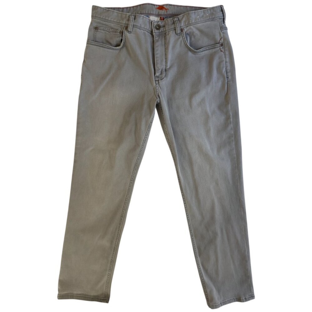 Tommy Bahama Men's Straight Jeans in Light Gray